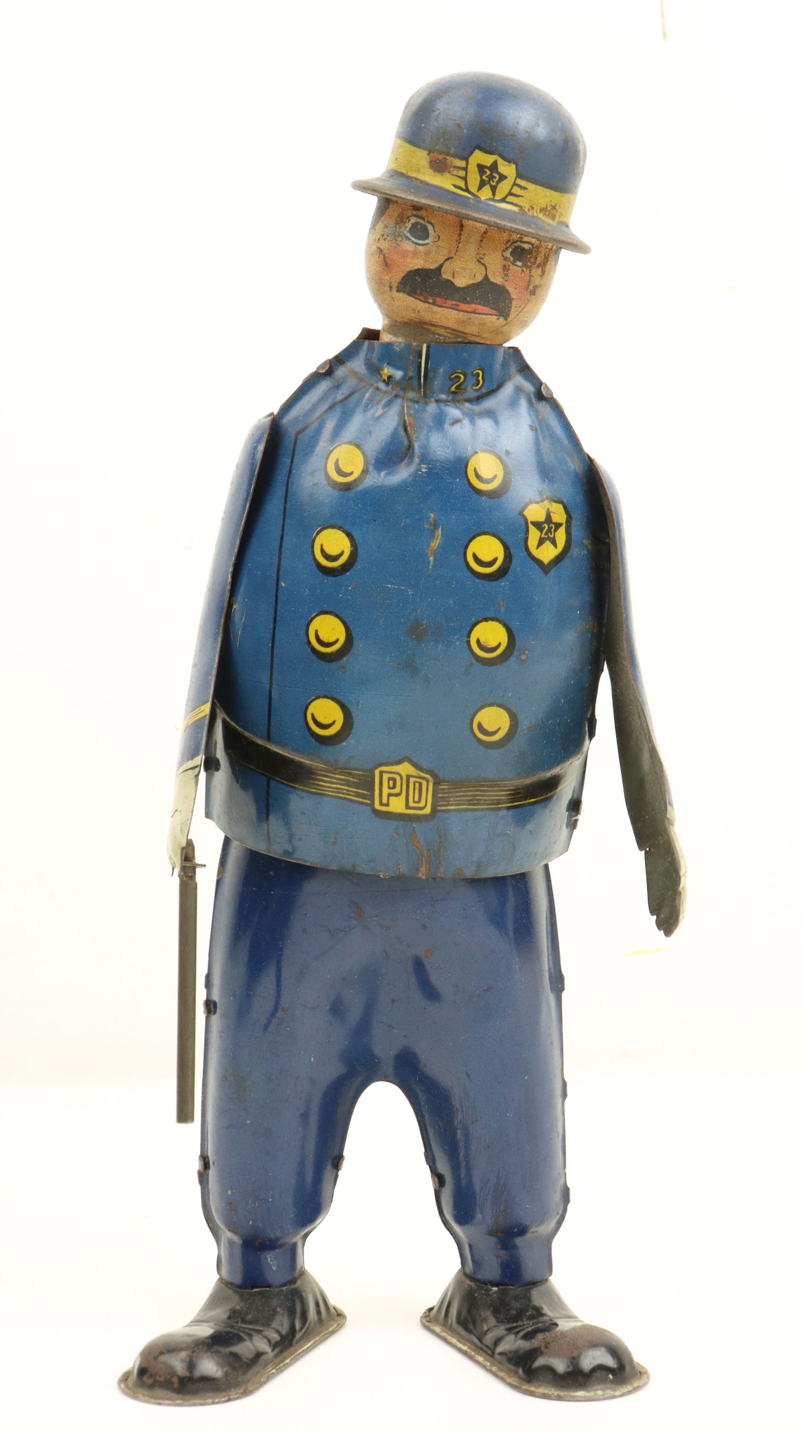 Tin Lithograph Wind-Up Policeman Toy (1 of 11)