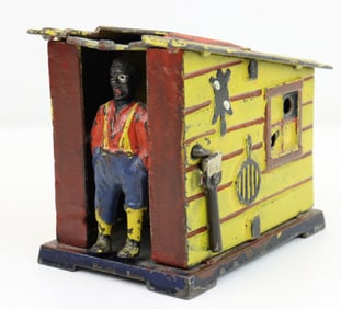 J & E Stevens Cast Iron Mechanical Bank