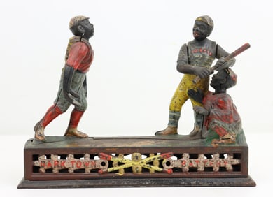 J & E Stevens Cast Iron Mechanical Bank