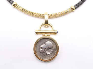 18k YG Necklace and Pendant