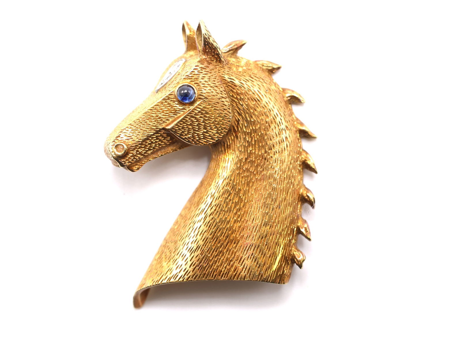 Cartier 18k Diamond and Sapphire Pin (1 of 5)