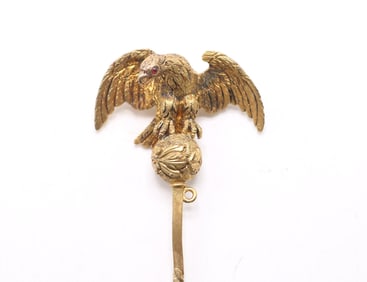 14k YG Mourning Stickpin