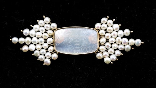 14k YG Pearl Pin