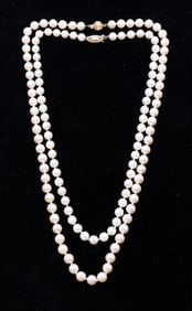 14k YG Pearl Necklaces