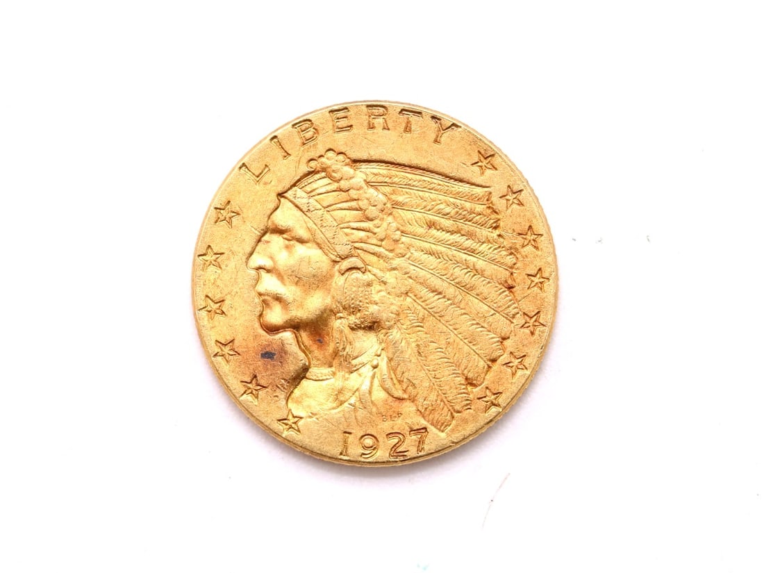 U.S. 1927 $2.5 Gold Coin (1 of 2)