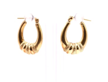 14k YG Earrings