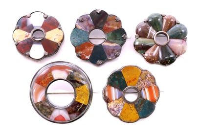 Scottish Agate Pins