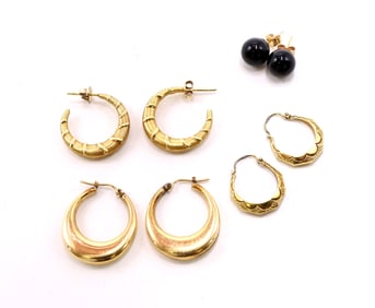 14k YG Earrings