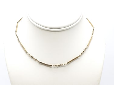 14k YG Fob Necklace