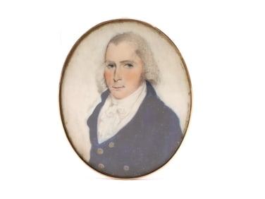 Gold Portrait Brooch by Paul Revere