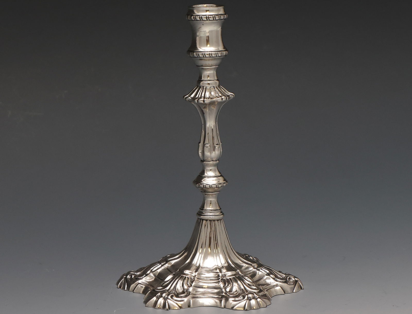 Georgian British Sterling Silver Candlestick (1 of 10)