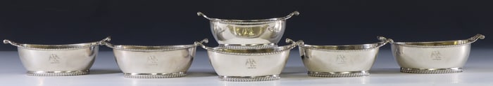 Hannah Northcote Georgian British Sterling Silver Salts