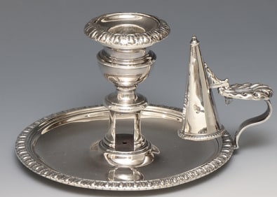 Matthew Boulton Regency British Sterling Silver Chamberstick