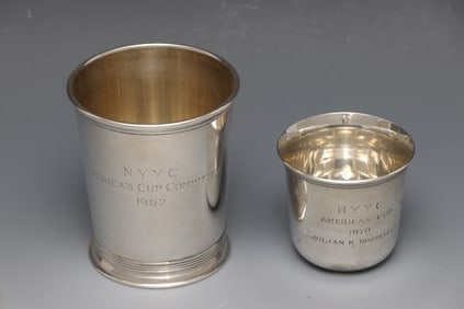 NYYC America's Cup Sterling Silver Presentation Cups