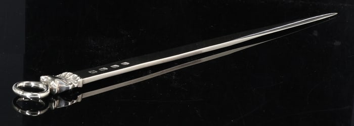 Louisa and Samuel Courtauld Georgian British Sterling Silver Meat Skewer