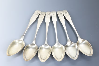 James Black Coin Silver Tablespoons