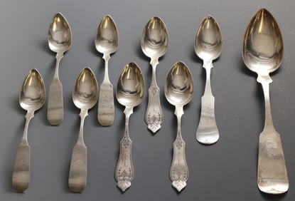 Ohio and Missouri Coin Silver Spoons