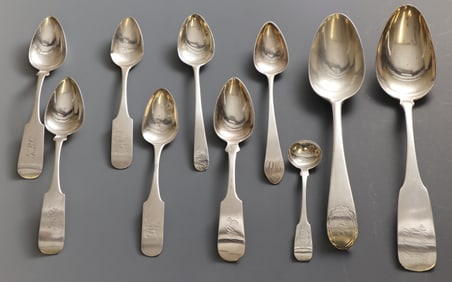 New Jersey Coin Silver Spoons