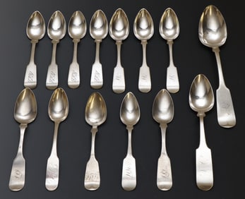 Early 19th C. New York City Coin Silver Spoons