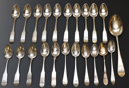 18th and Early 19th C. Philadelphia Coin Silver Spoons