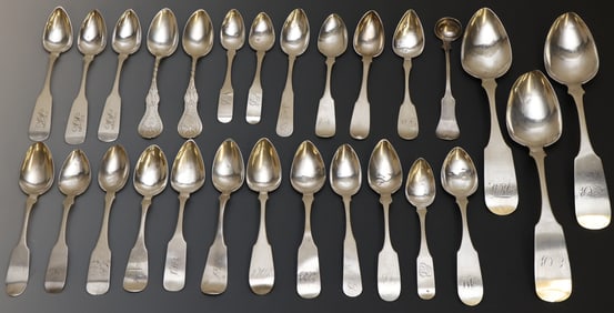19th C. Philadelphia Coin Silver Spoons