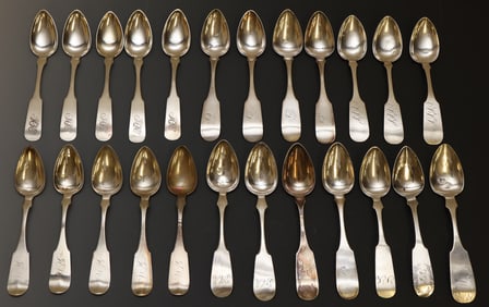 19th C. Philadelphia Coin Silver Spoons