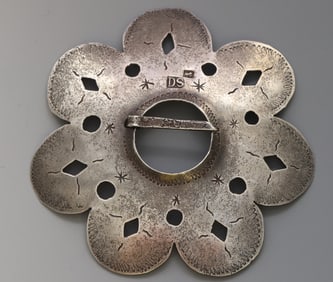 David Stoughton Fur Trade Silver Brooch