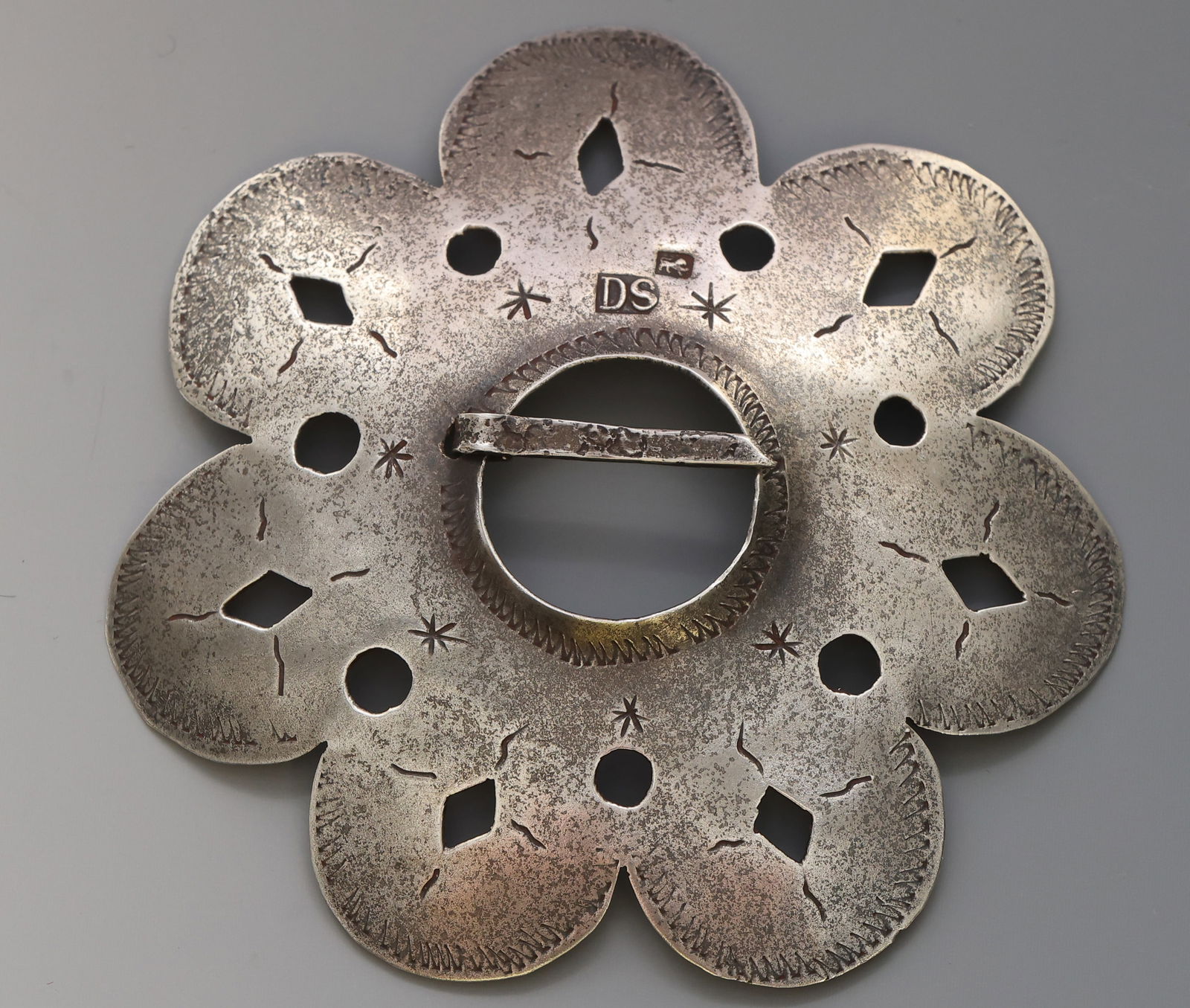 David Stoughton Fur Trade Silver Brooch (1 of 3)