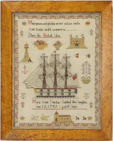 English Sampler by Mary Anne Dundas, 1797