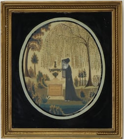 George III Mourning Needlework Picture