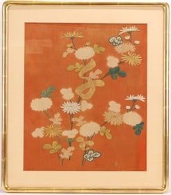 Japanese Floral Panel, 18th c.