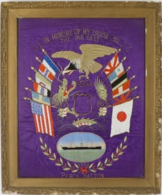 World Cruise Commemorative Silk Needlework