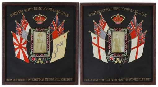 Complementing Commemorative Silk Needleworks