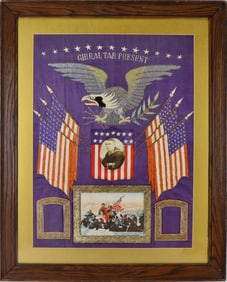 Military Commemorative Silk Needlework