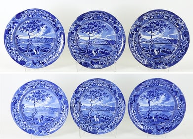 Historic Staffordshire Transfer Plates (6)