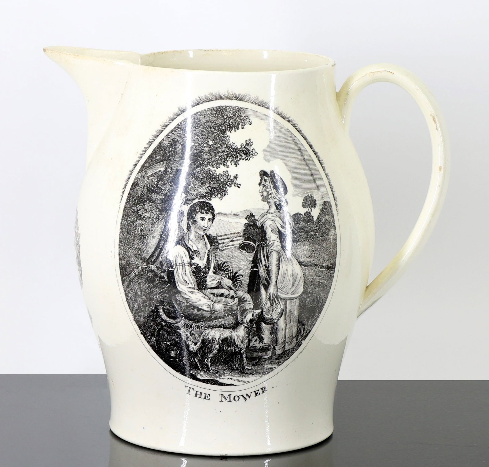 English Transferware Jug  "Washington in Glory / America in Tears" (1 of 8)