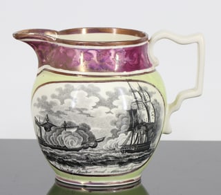 19th Century Sunderland Lustre Jug