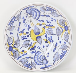 Michelle Erickson Plate After Brislington Delft Chinoiserie