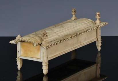 Napoleonic Prisoner of War Bone Games Box, 19th century
