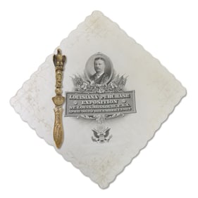 Louisiana Purchase Exposition Souvenir Handkerchief & Letter Opener