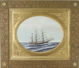 Oil on Board Maritime Relief Painting