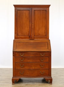 Connecticut Chippendale Cherrywood Secretary Desk