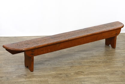 Primitive Pine Wood Bench