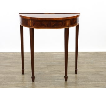 Hekman Copley Inlaid Demilune Table