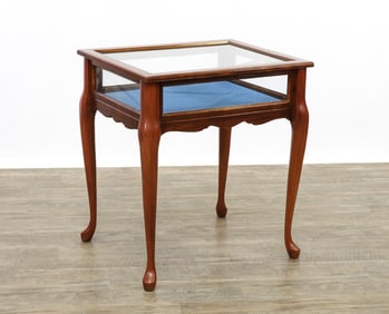 Queen Anne Style Cherry Display Table