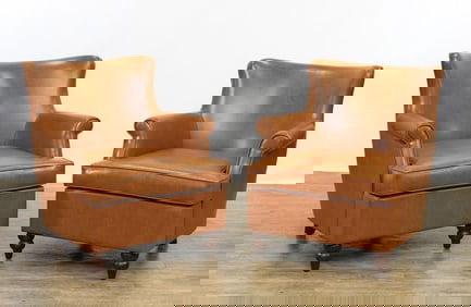 Pair of Club Chairs