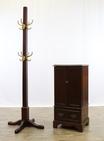 Bombay Company Jewelry Cabinet and Hall Tree