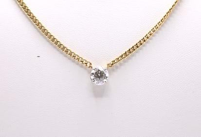 14k YG Diamond Necklace