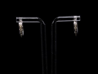 14k WG Diamond Earrings