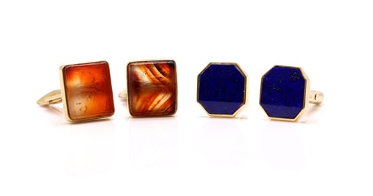 18k and 14k YG Cufflinks